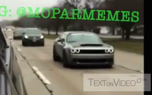 Dodge Challenger SRT Demon spotted on the street (video)