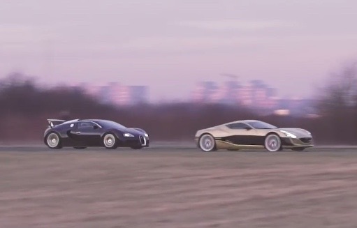 Video: Rimac One vs Bugatti Veyron in drag race