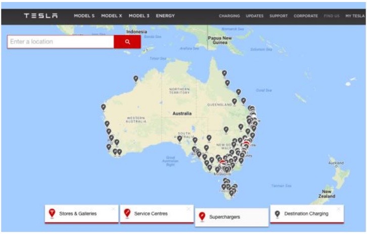 Tesla to expand Supercharger network in Australia this year
