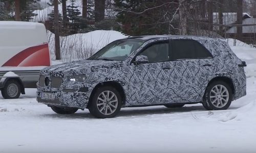 2018 Mercedes-Benz GLE ‘W167’ spotted, hides fresh design (video)