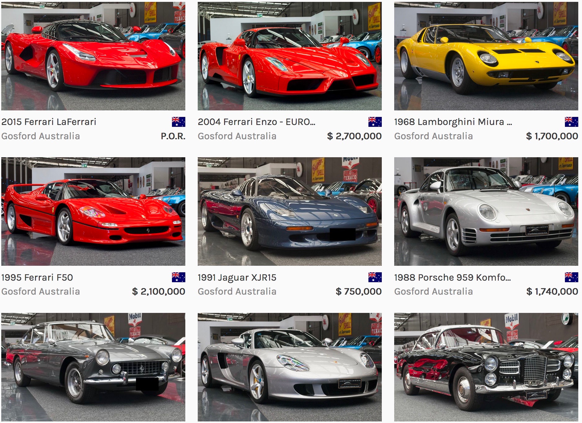 Gosford Museum selling ultra-exclusive supercars, including the only ...