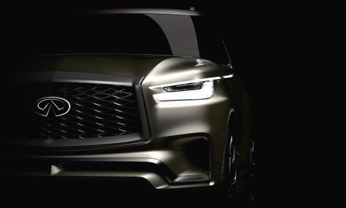 New-look Infiniti QX80 previewed, debuts at New York show