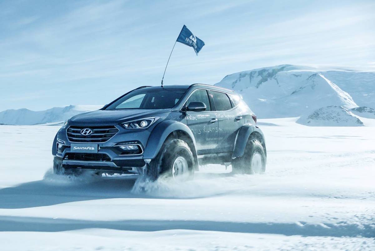 Hyundai takes Santa Fe across Antarctica