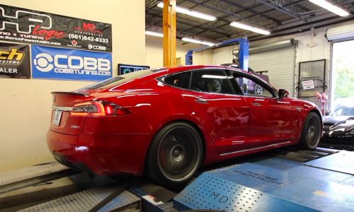 Tesla Model S P100D makes 438kW at the wheels (dyno video)