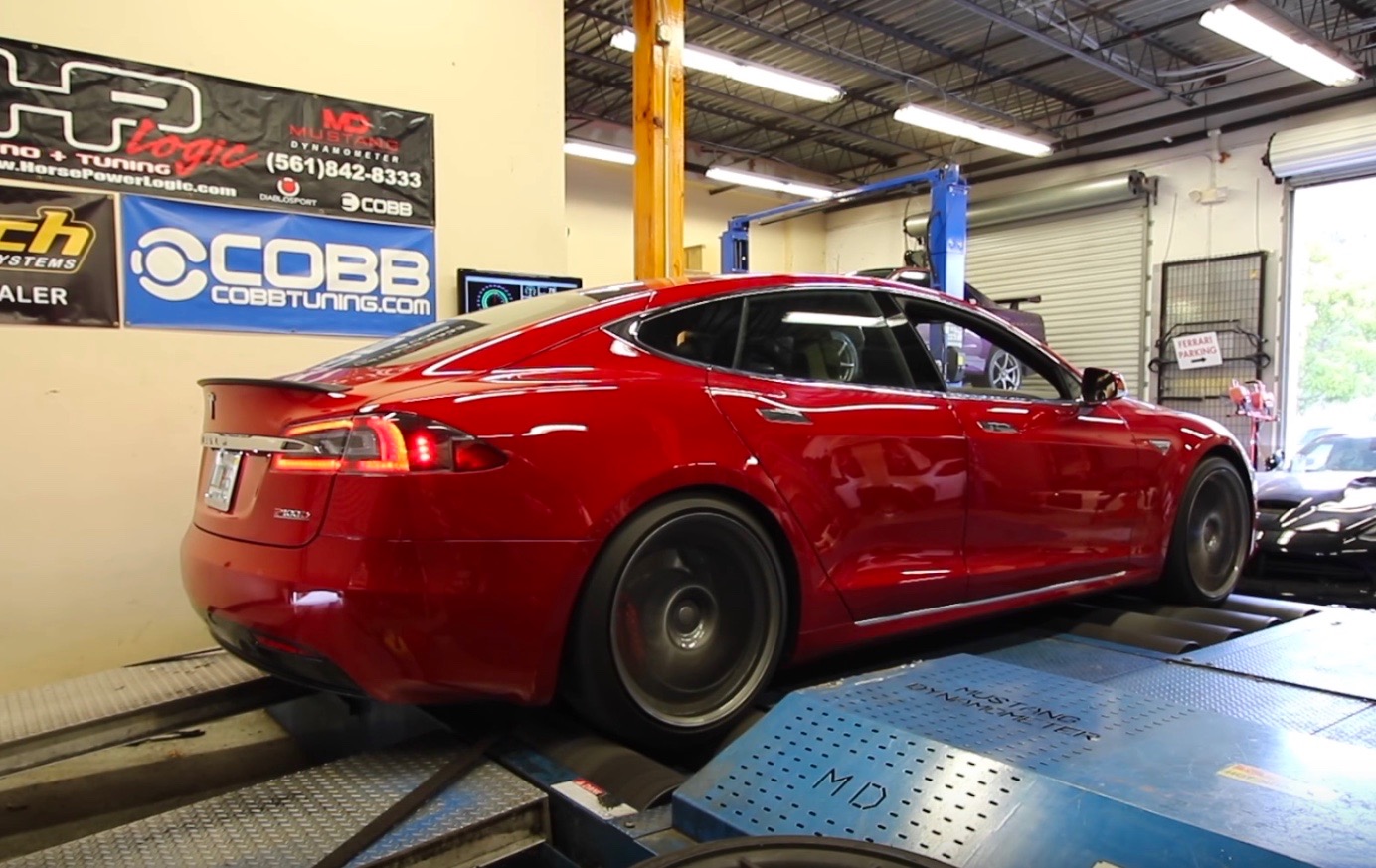 Tesla Model S P100D makes 438kW at the wheels (dyno video)
