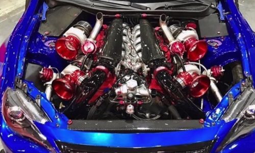 Toyota 86 gets quad-turbo 1GZ-FE V12 engine conversion (video)