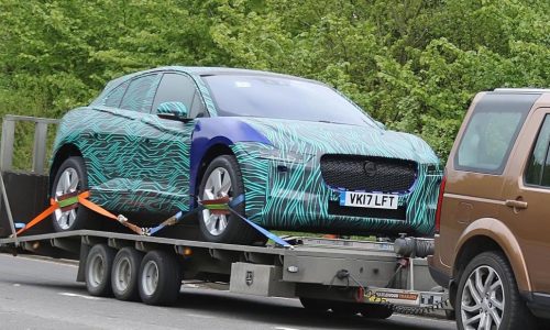 Jaguar I-PACE spotted in production form