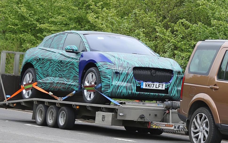 Jaguar I-PACE spotted in production form