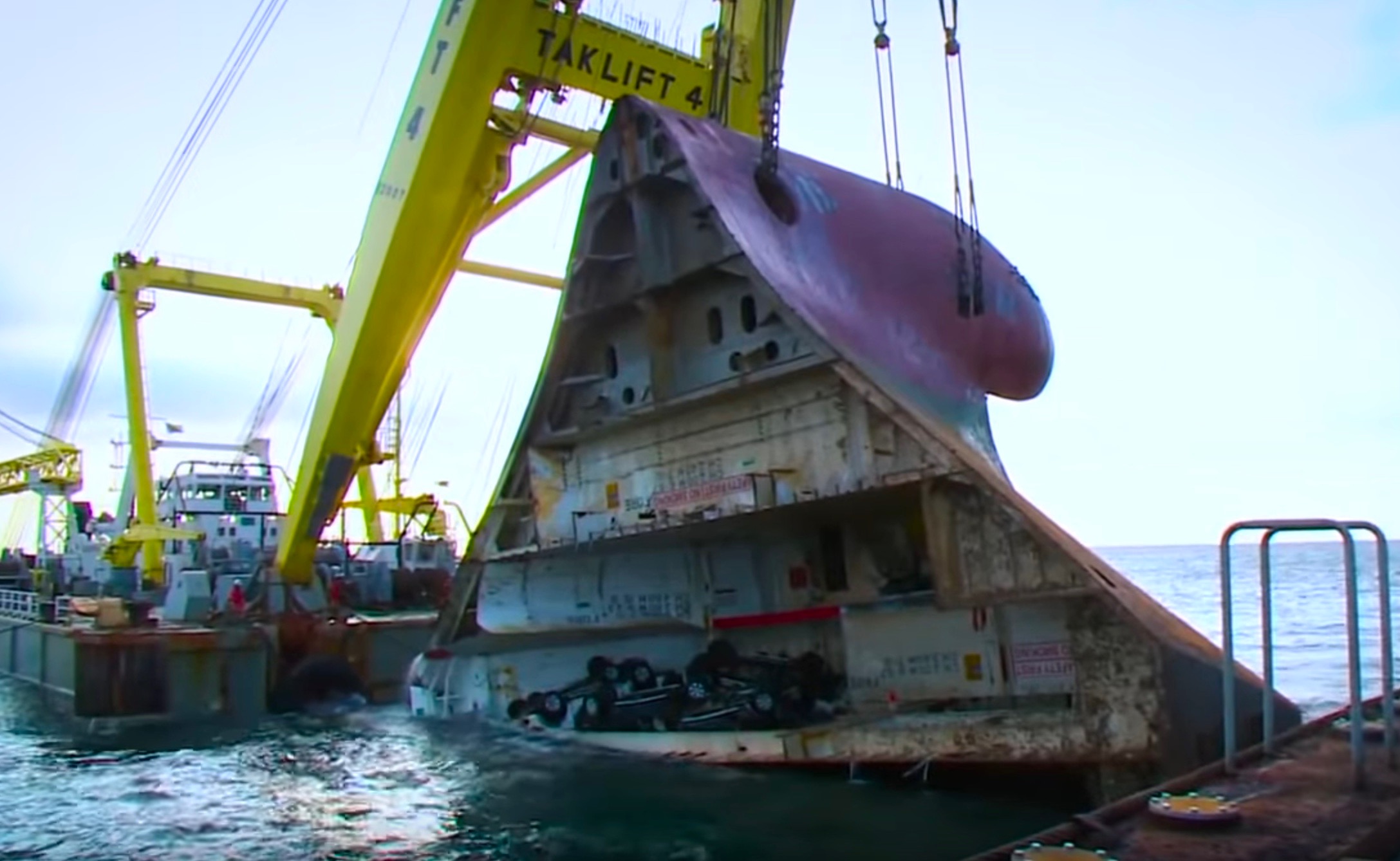 Video: How they recovered 1400 cars from sunken Baltic Ace ship