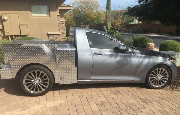 For Sale: Hyundai Genesis converted into a pickup/ute