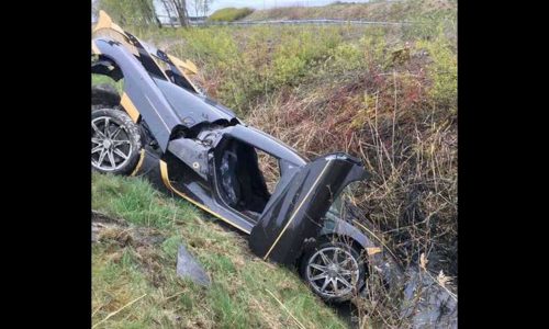Koenigsegg crashes during testing in Sweden