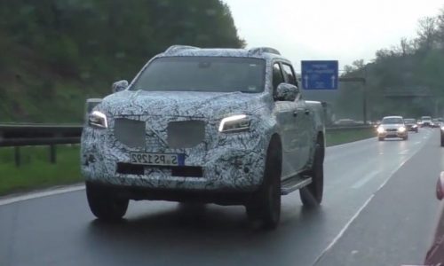 Mercedes-Benz X-Class ute spotted, production body? (video)
