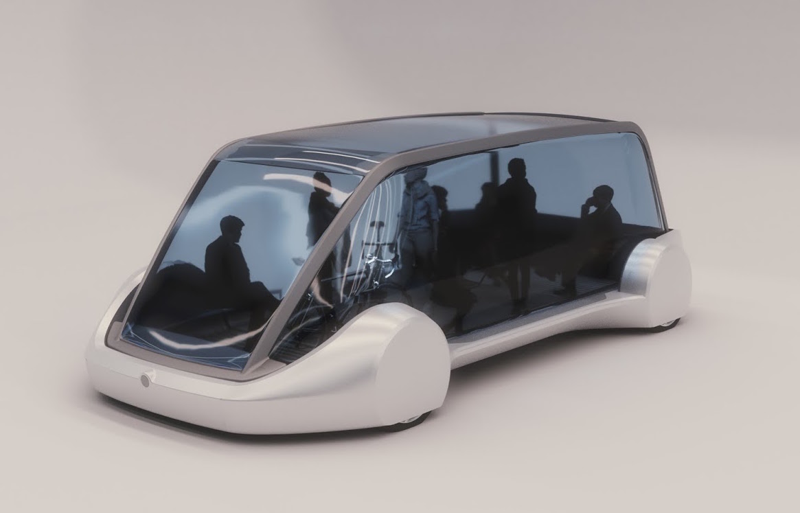Musk’s ‘Boring Company’ reveals boring-looking transit pod