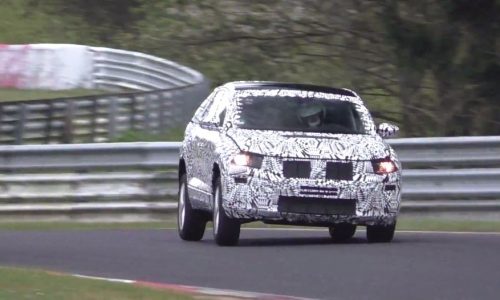 Volkswagen T-Roc spotted, pushing hard at Nurburgring (video)