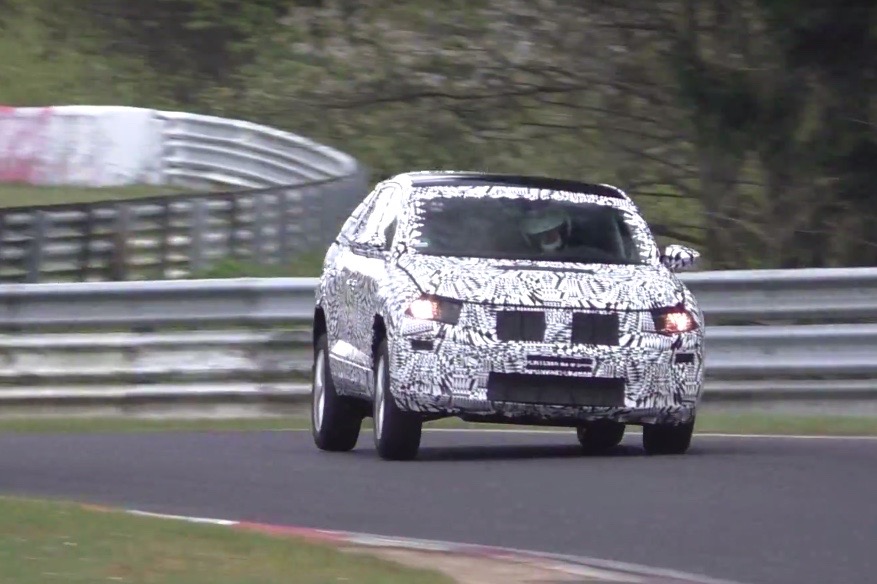 Volkswagen T-Roc spotted, pushing hard at Nurburgring (video)