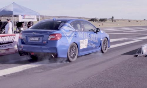 Stock-looking Subaru WRX STI runs the quarter mile in 10 seconds (video)