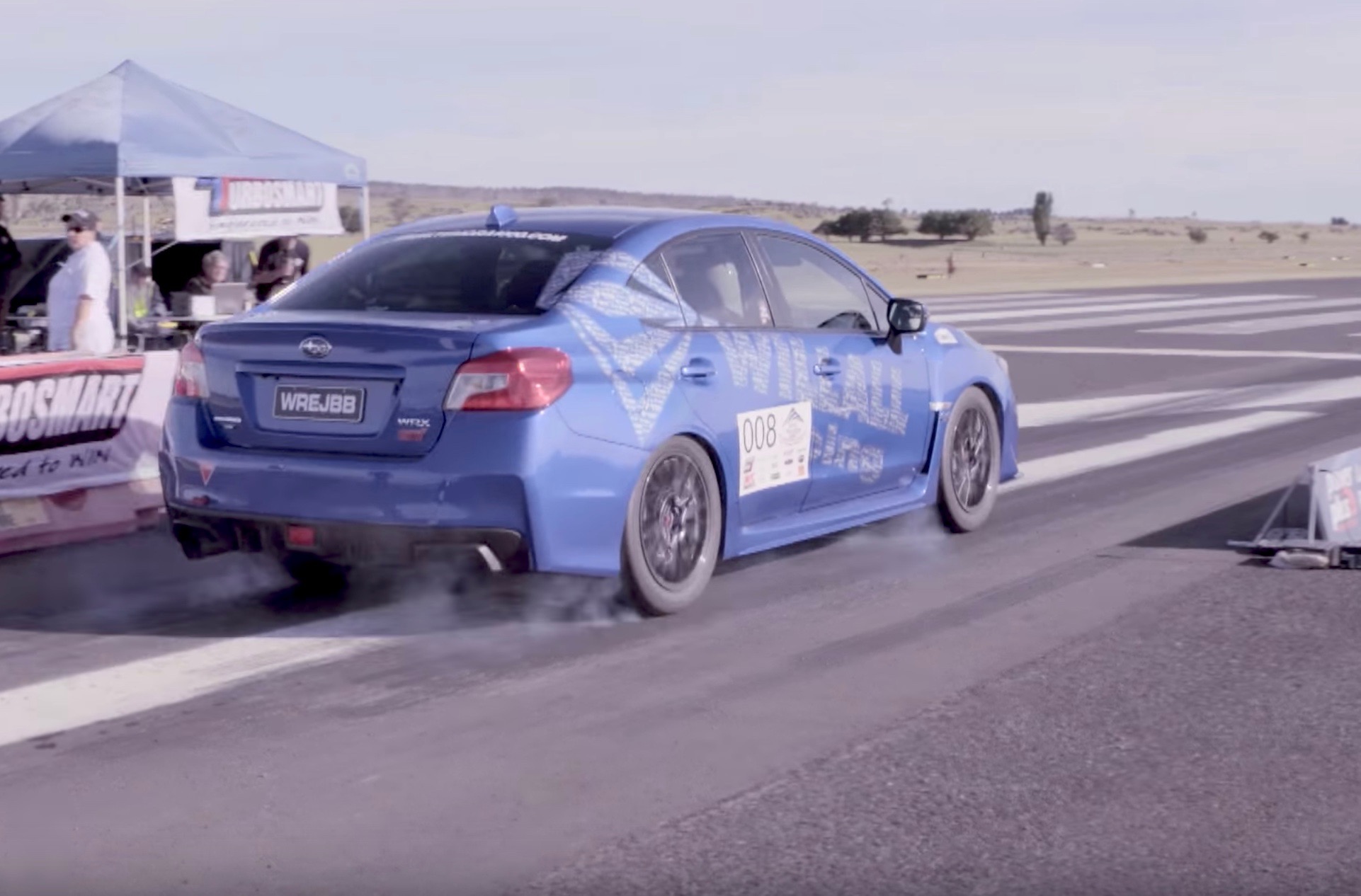 Stock-looking Subaru WRX STI runs the quarter mile in 10 seconds (video)