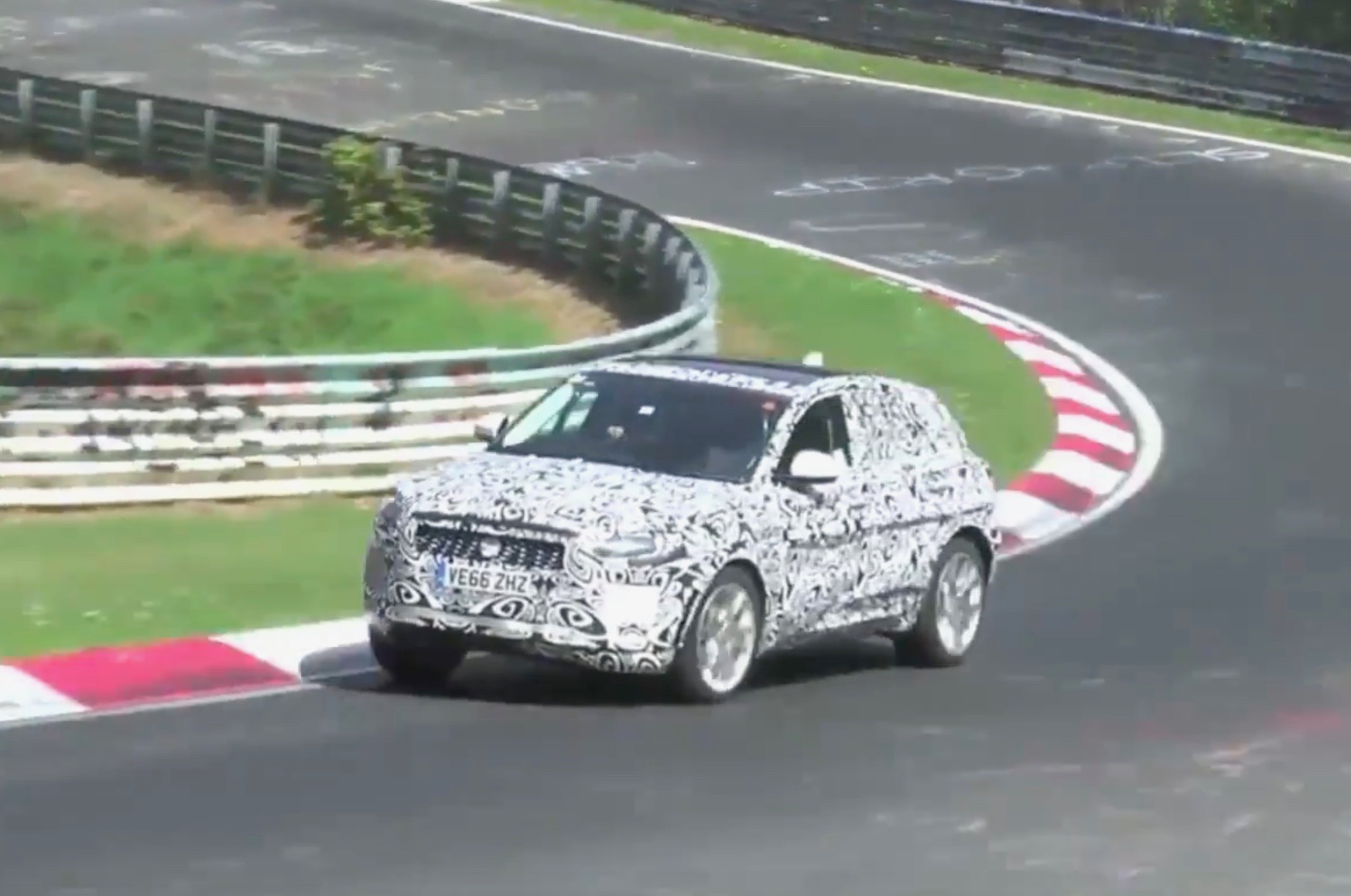Jaguar E-Pace spotted during torturous Nurburgring test (video)