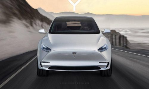 Tesla Model Y rendered, based on teaser (video)