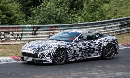 2018 Aston Martin Vantage spied, pushing hard at Nurburgring (video)
