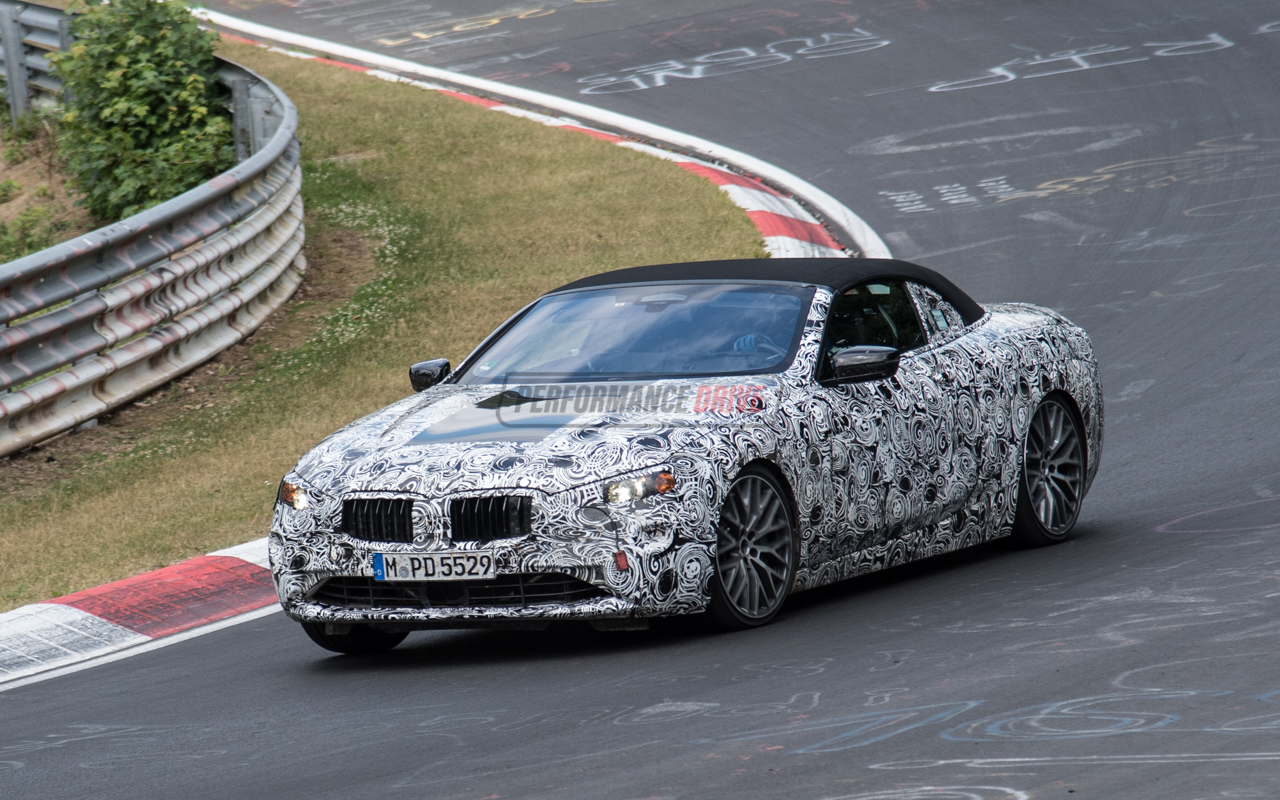 2018 BMW 8 Series convertible spied testing at Nurburgring (video)