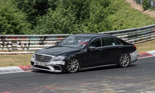 2018 Mercedes-AMG S 63 prototype spied, still testing on Nurburgring (video)