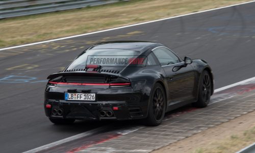 2019 Porsche 911 ‘992’ spotted; gets wider rear wing, quad exhaust (video)