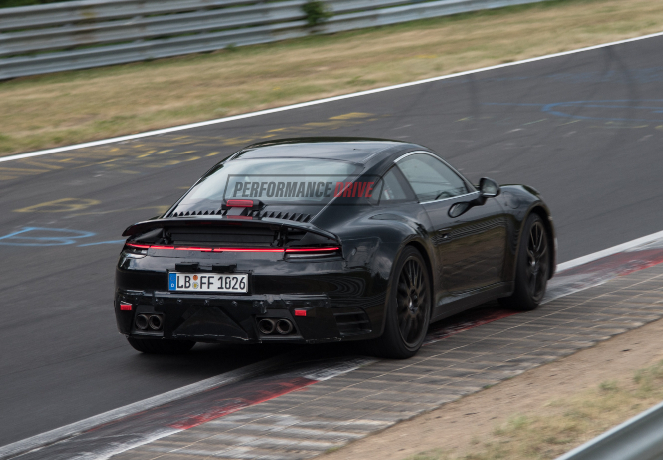 2019 Porsche 911 ‘992’ spotted; gets wider rear wing, quad exhaust (video)