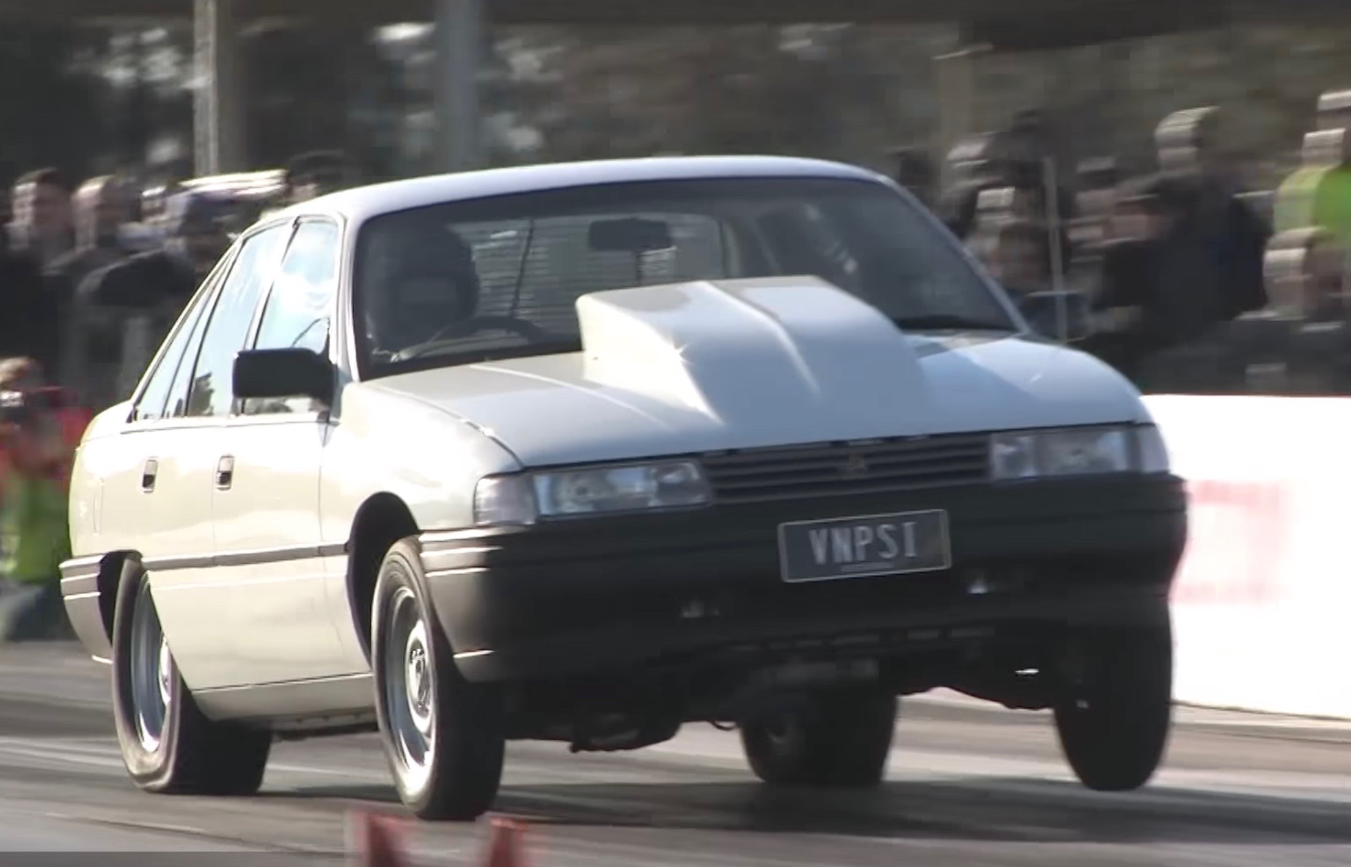 Holden VN Commodore with LSA V8 conversion runs 9s (video)