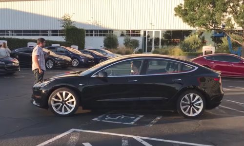 First Tesla Model 3 rolls off the production line (video)
