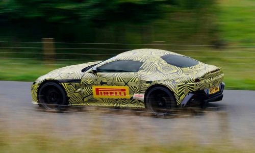 2018 Aston Martin Vantage previewed via prototype images