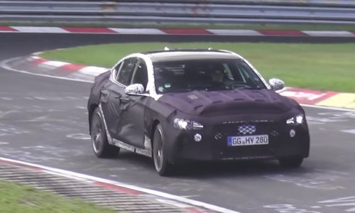 Genesis G70 spotted at Nurburgring, gets ready to rival 3 Series (video)