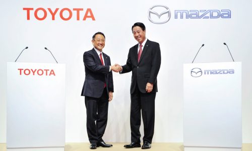 Toyota & Mazda sign partnership; co-develop EVs, produce vehicles in US