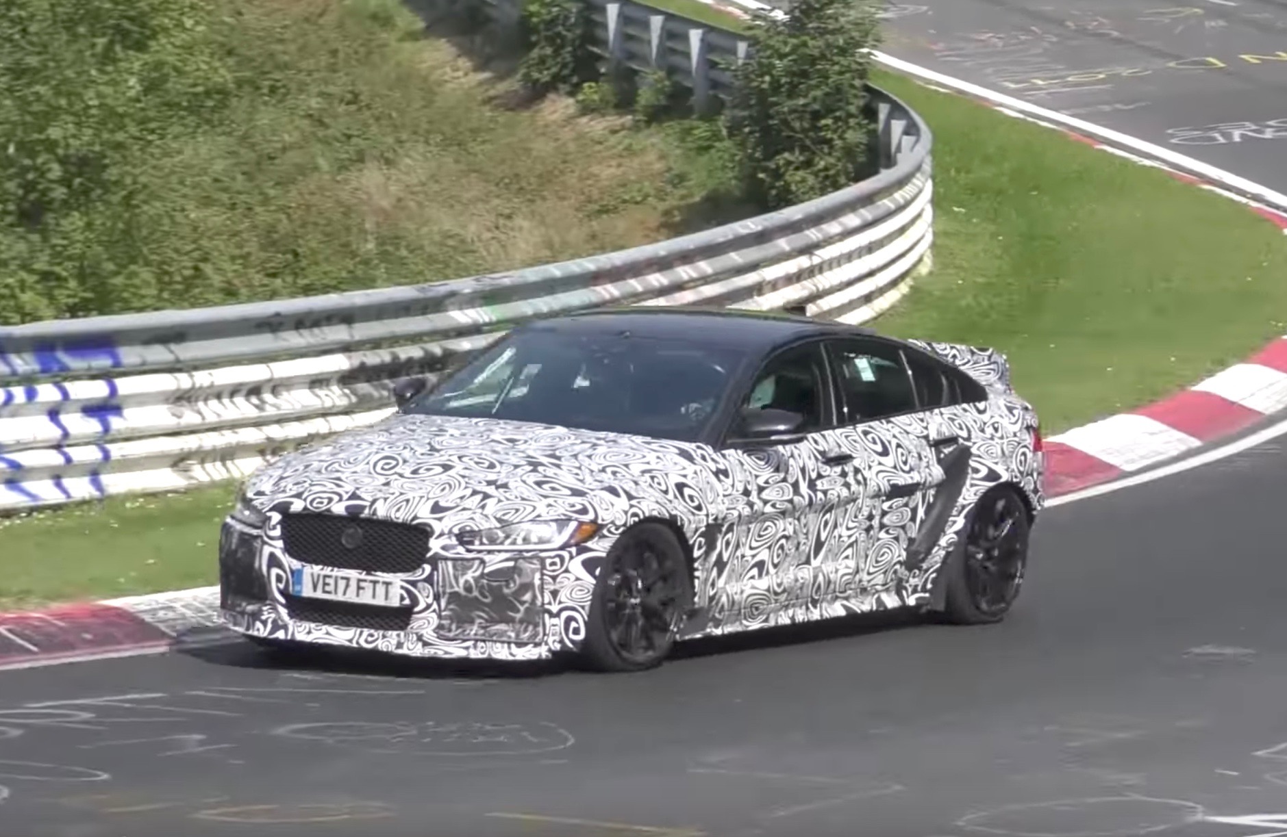 Jaguar XE SV Project 8 prototype spotted at Nurburgring (video)