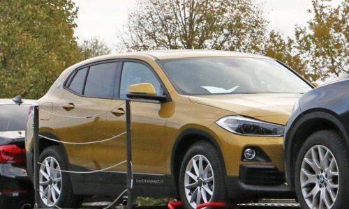 BMW X2 production model spotted during transport