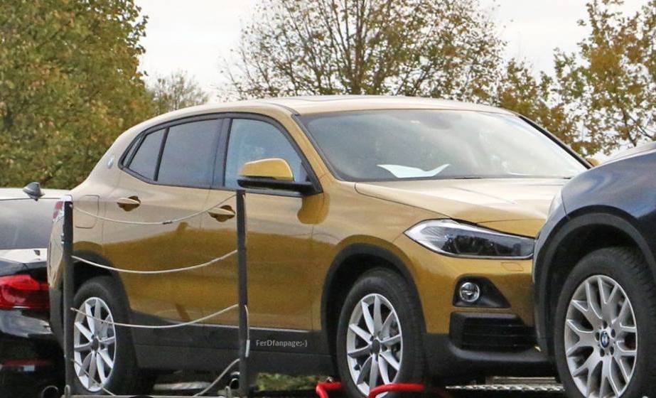 BMW X2 production model spotted during transport