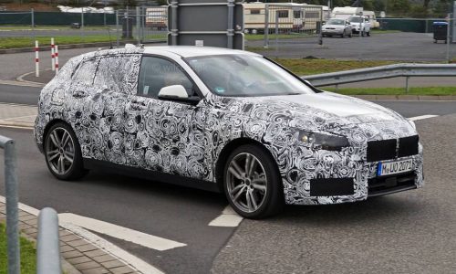 2019 BMW 1 Series spotted with production body, switches to FWD