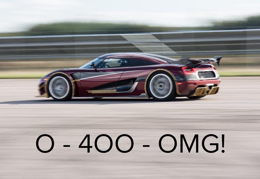 Koenigsegg Agera RS topples Bugatti’s 0-400-0km/h record (video)