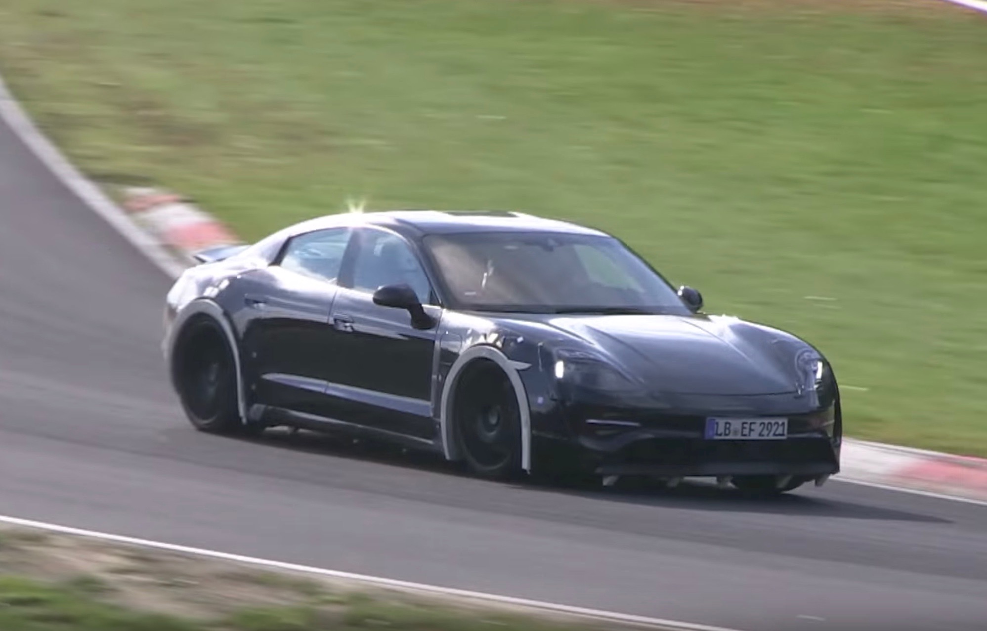 Porsche Mission E prototype whooshes on the Nurburgring (video)