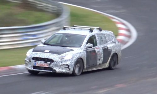 2019 Ford Focus spied on Nurburgring, ST wagon? (video)