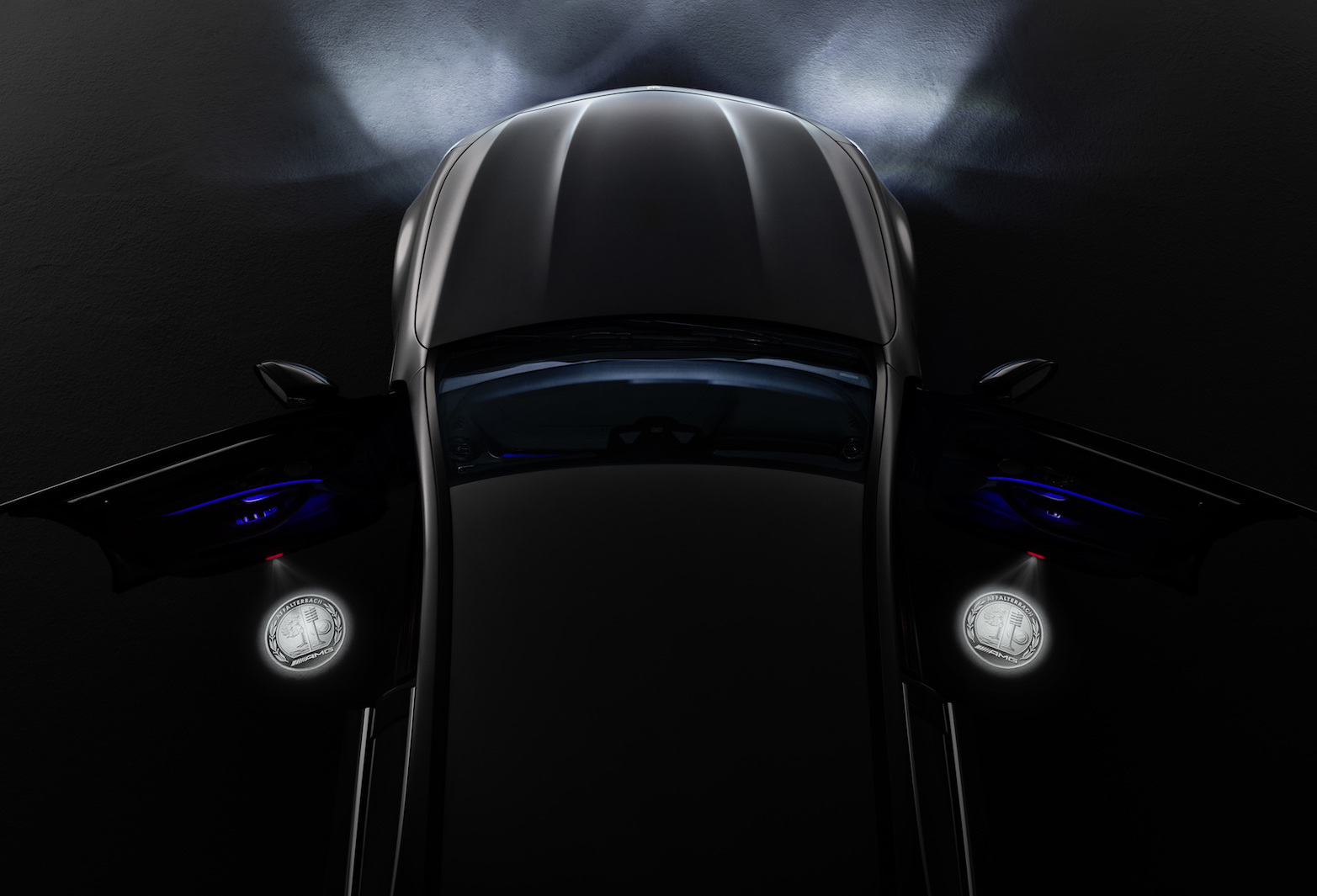 Mercedes announces AMG emblem projector entrance lights