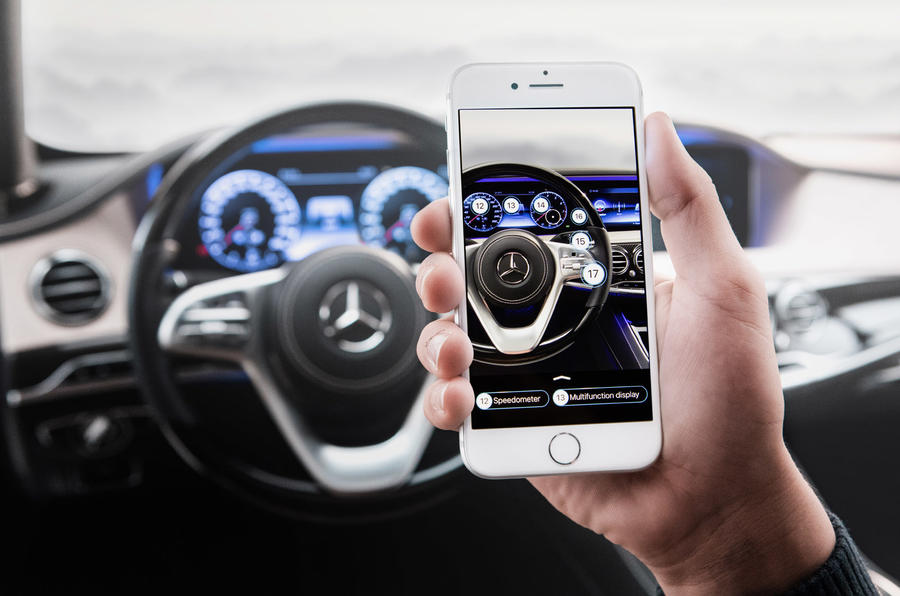 Mercedes Me app tells you if your car has been dented, live