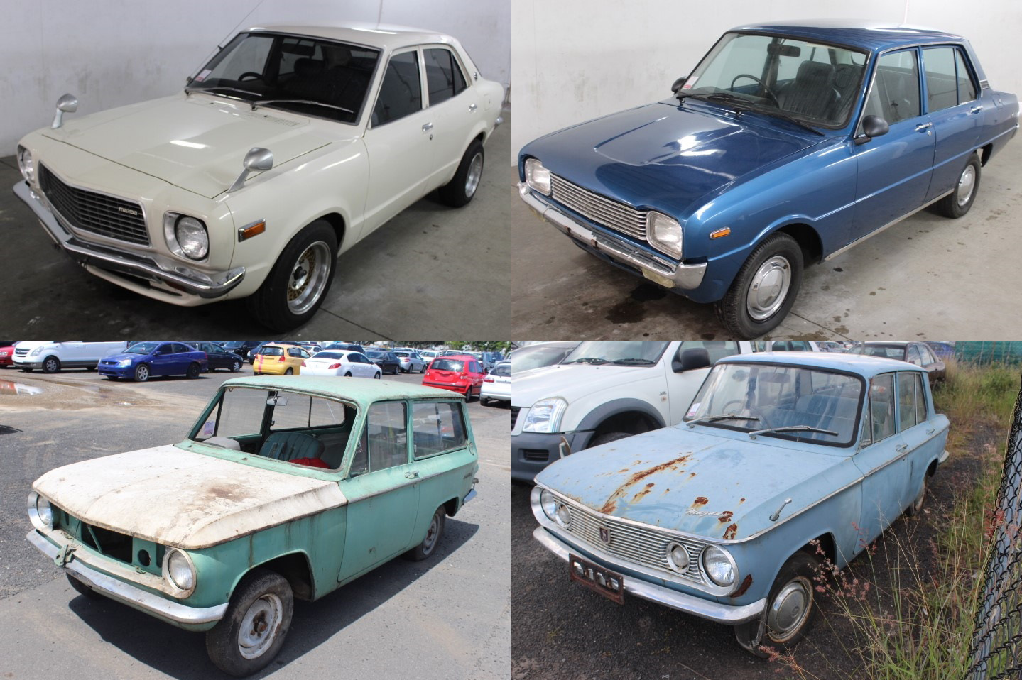 For Sale: Classic Mazdas up for auction; 808, Familia, 800, 1000 wagon