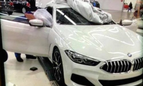 2018 BMW 8 Series spied at factory, with 850i badge