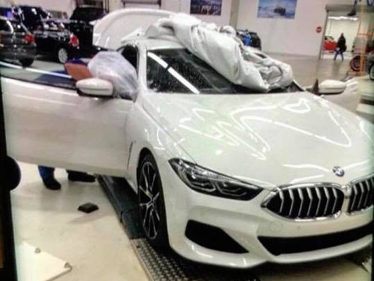 2018 BMW 8 Series spied at factory, with 850i badge