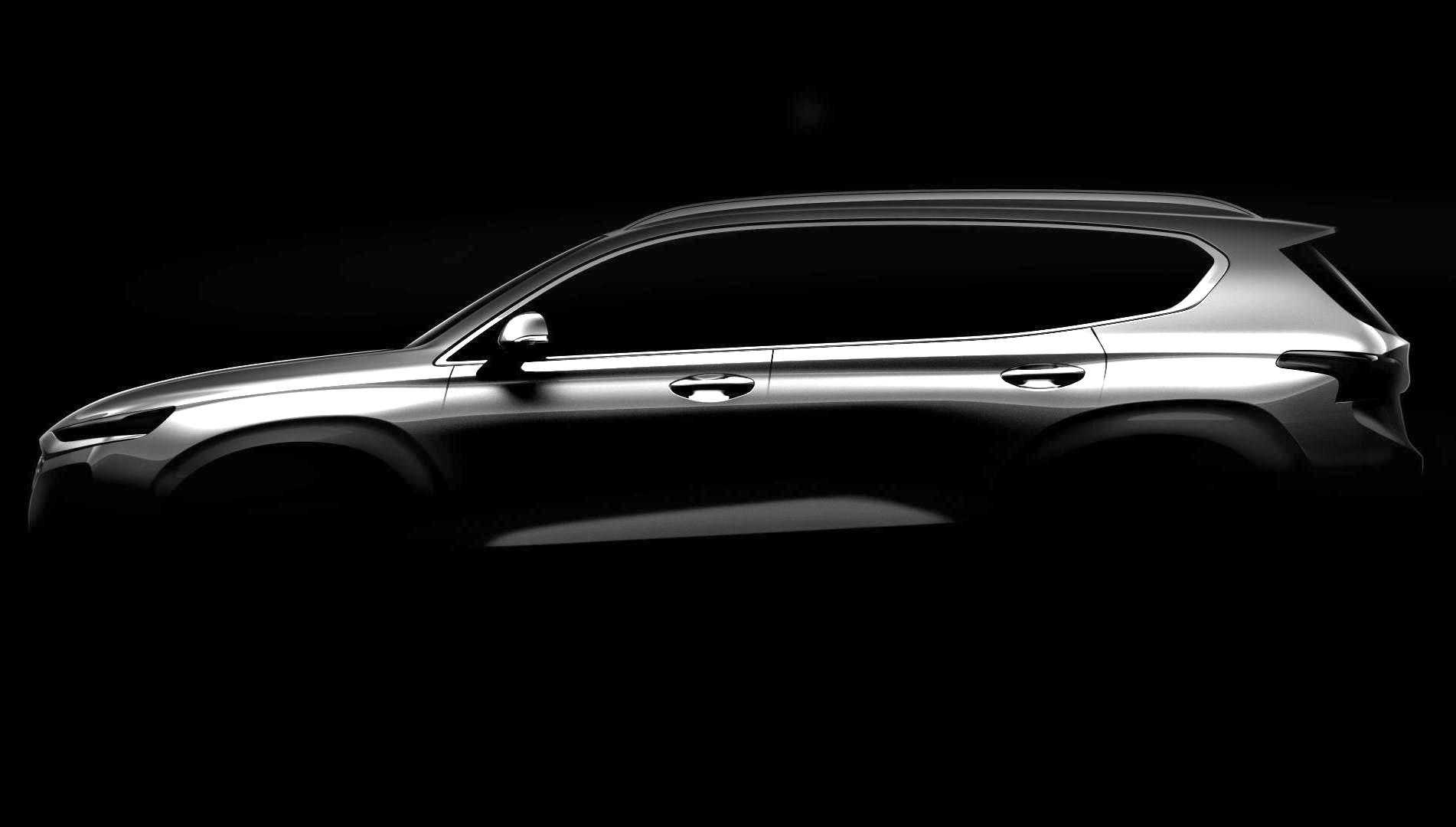 2019 Hyundai Santa Fe previewed, debuts at Geneva show