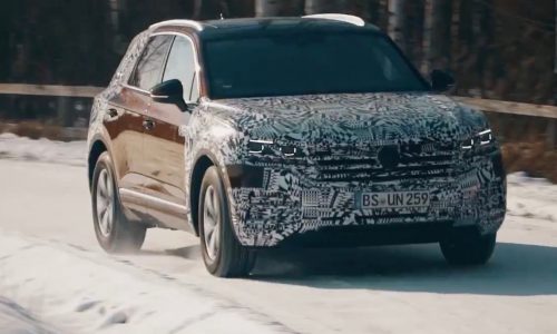 2019 Volkswagen Touareg previewed, prototype driving from Slovakia to Beijing (video)