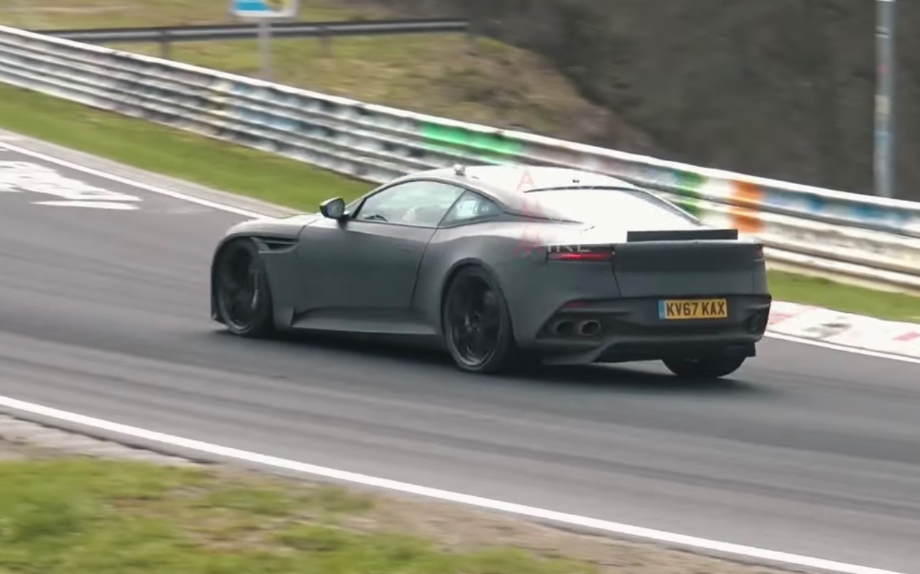 2019 Aston Martin DBS Superleggera spotted at Nurburgring (video)