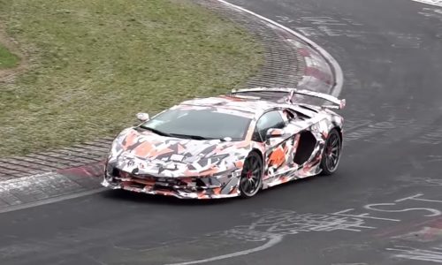 Lamborghini Aventador ‘SVJ’ prototype spotted at Nurburgring (video)