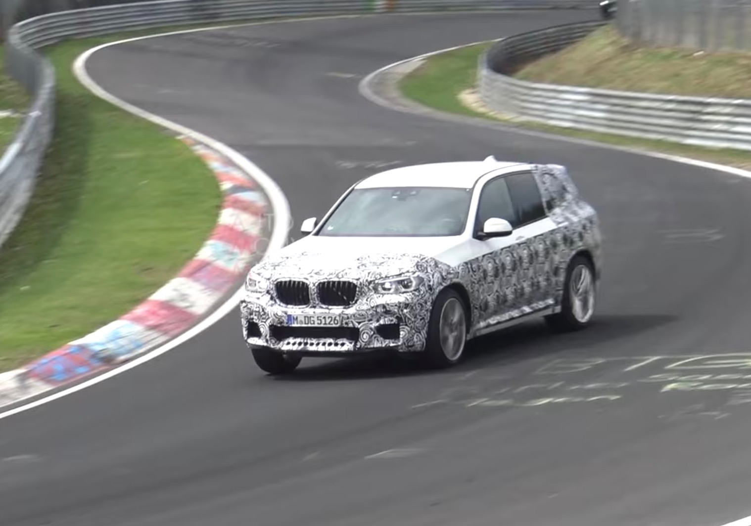2019 BMW X3 M prototype spotted, drifts on Nurburgring (video)